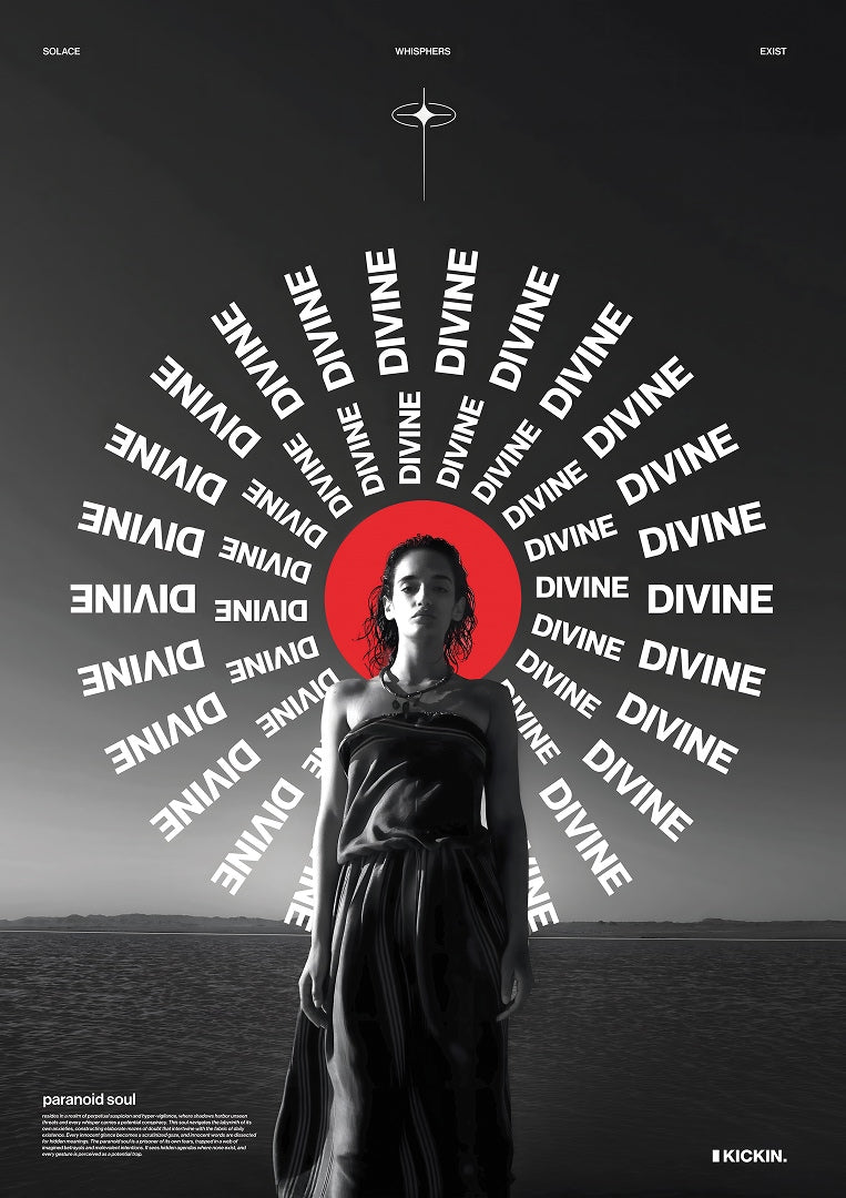 Flat artwork — Divine by Kickin, the print on its own