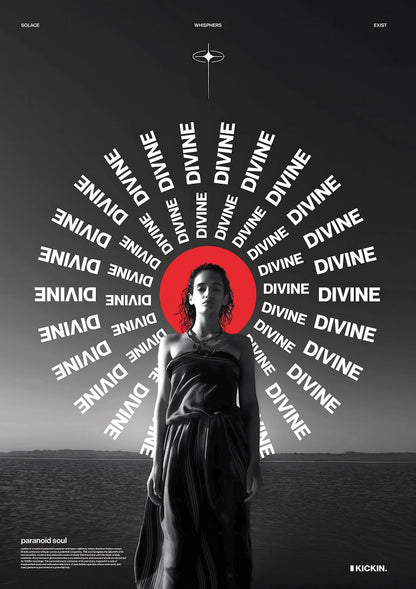 Flat artwork — Divine by Kickin, the print on its own