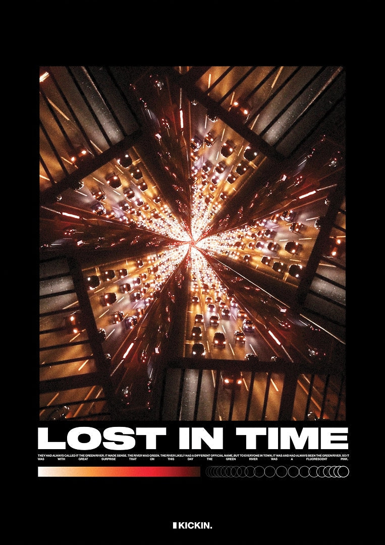 Flat artwork — Lost In Time by Kickin, the print on its own