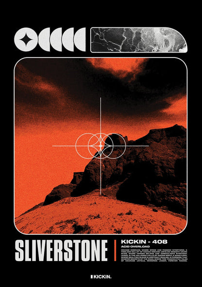 Flat artwork — Silverstone by Kickin, the print on its own